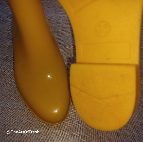 Mustard Yellow Ankle Booties Garden Rain Boots - Picture 7 of 15
